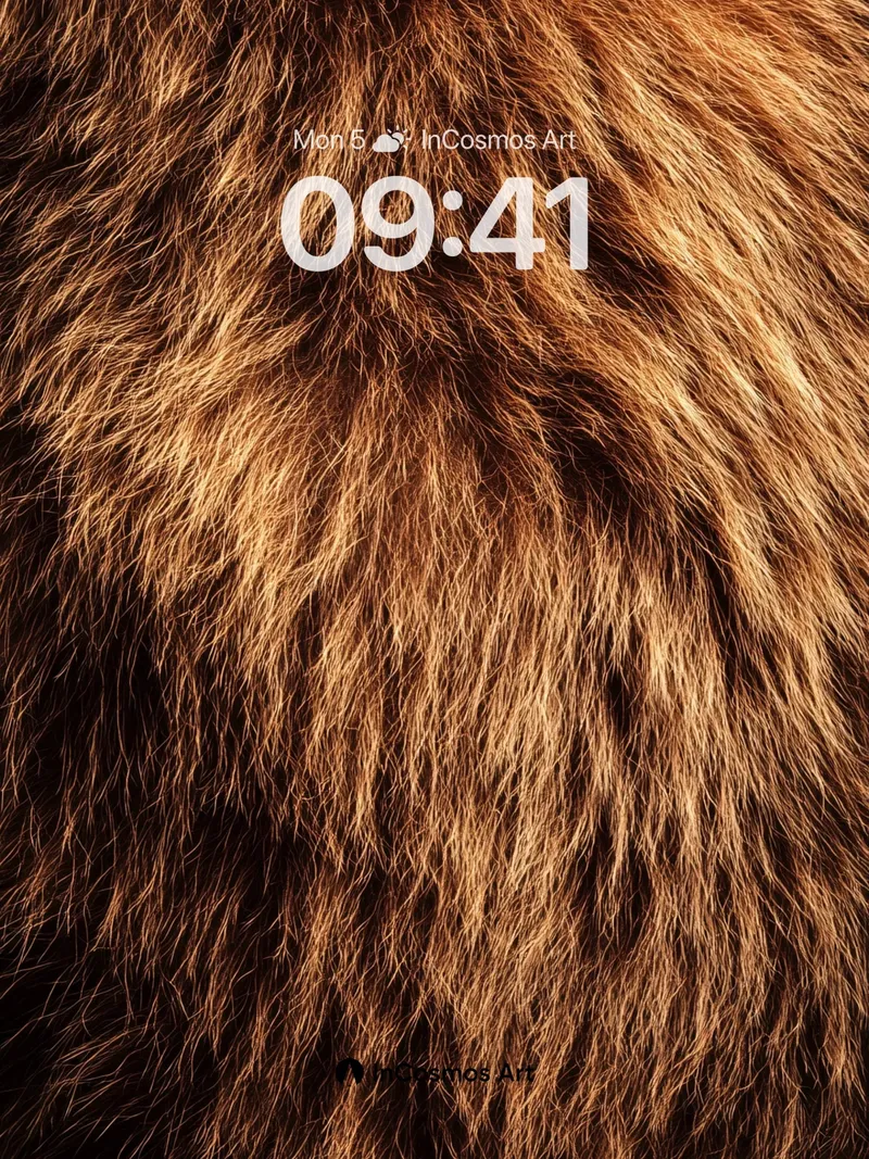 Warmth of the Wild Wallpaper with Rustic Fur