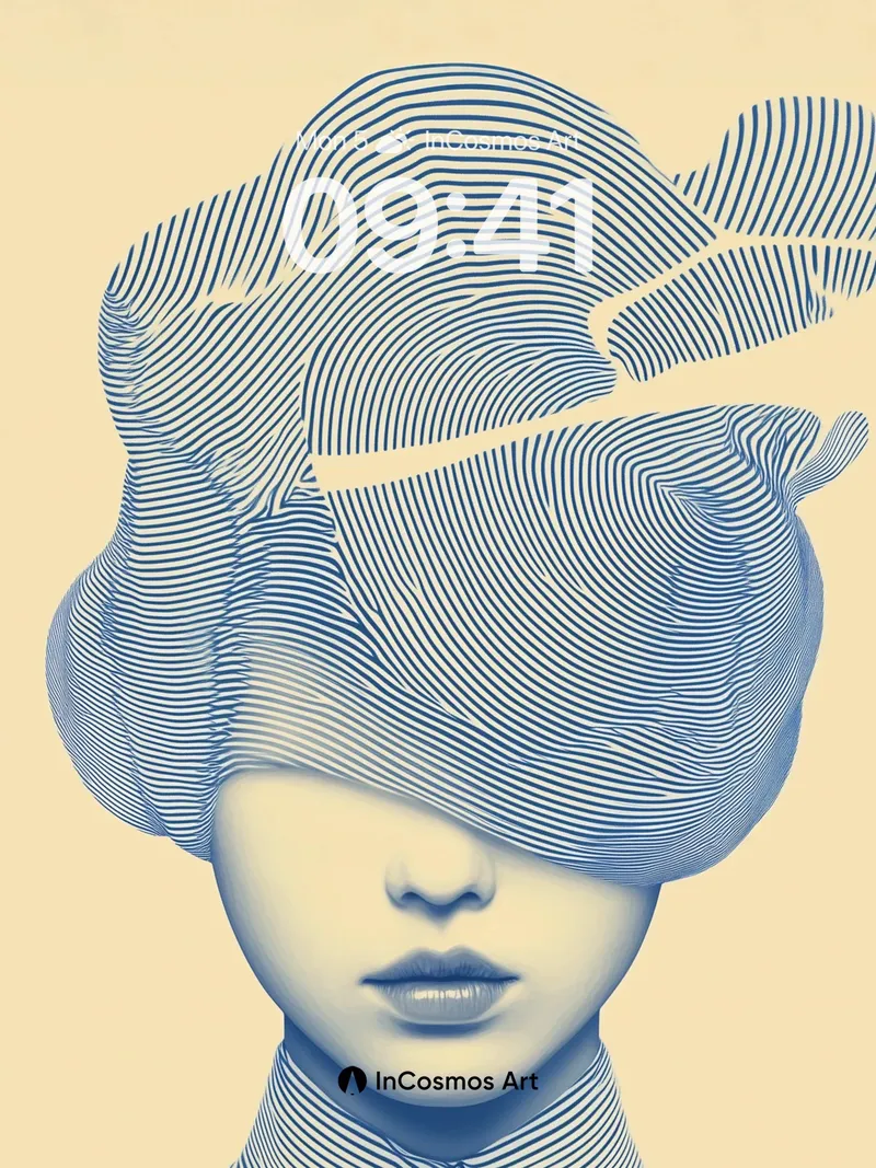 Surreal Lineage Wallpaper with Woven Mind