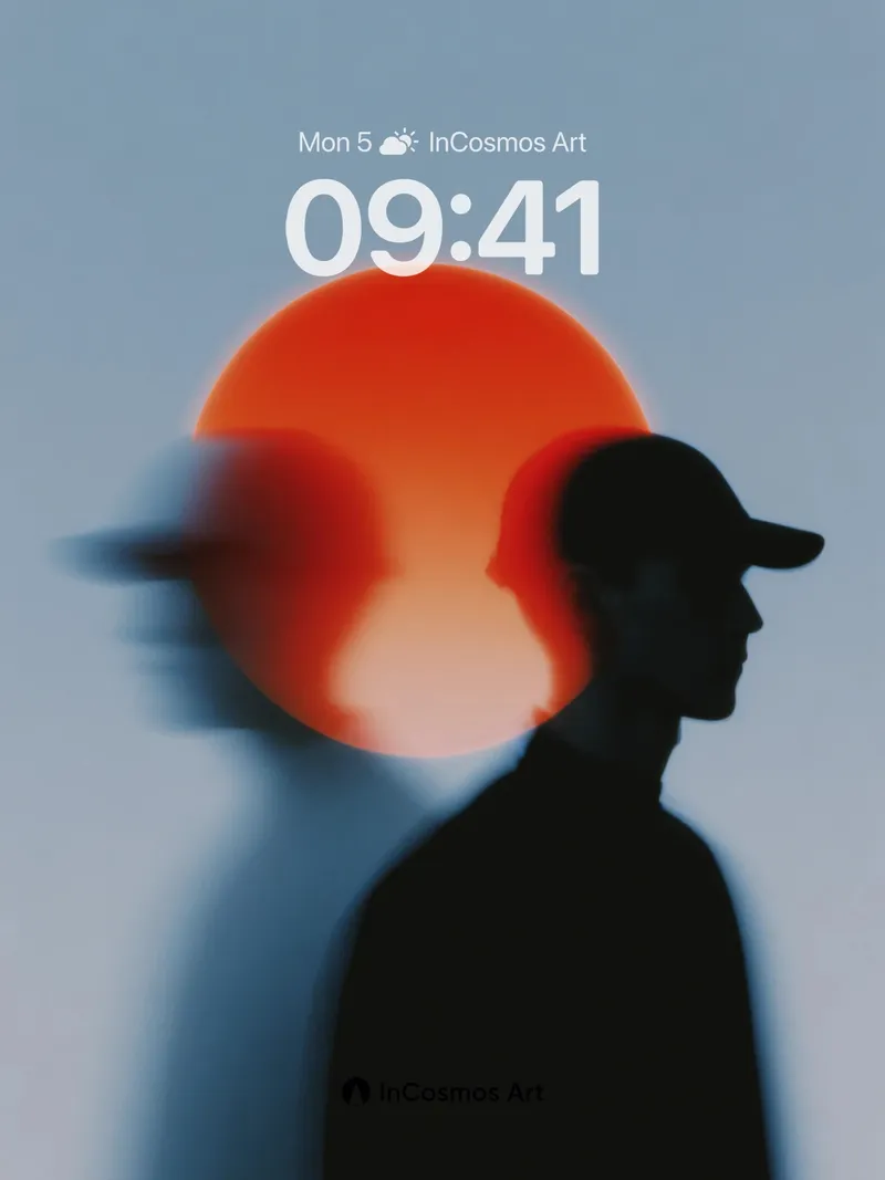 Silhouetted Solitude Wallpaper with Ghostly Echo