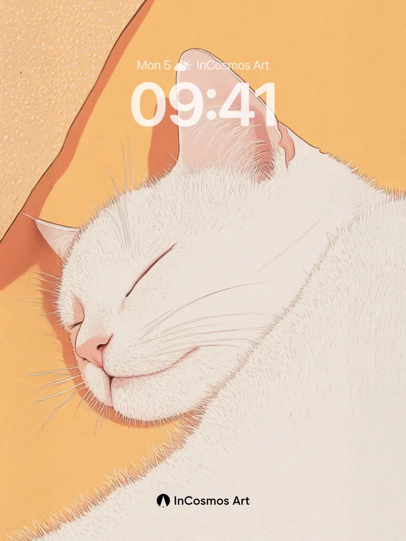 Serenity Slumber Wallpaper with Sunlit Fur