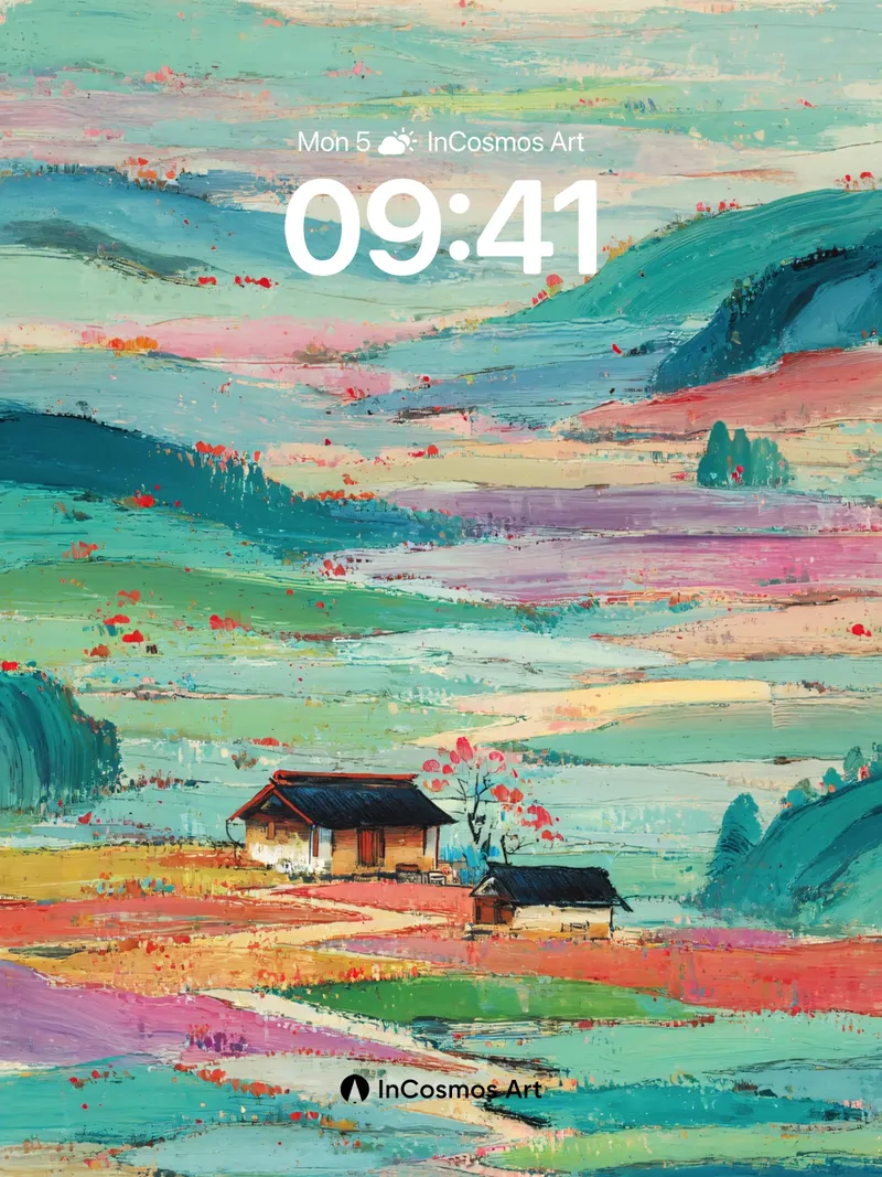 Whispering Fields Wallpaper with Painted Hills