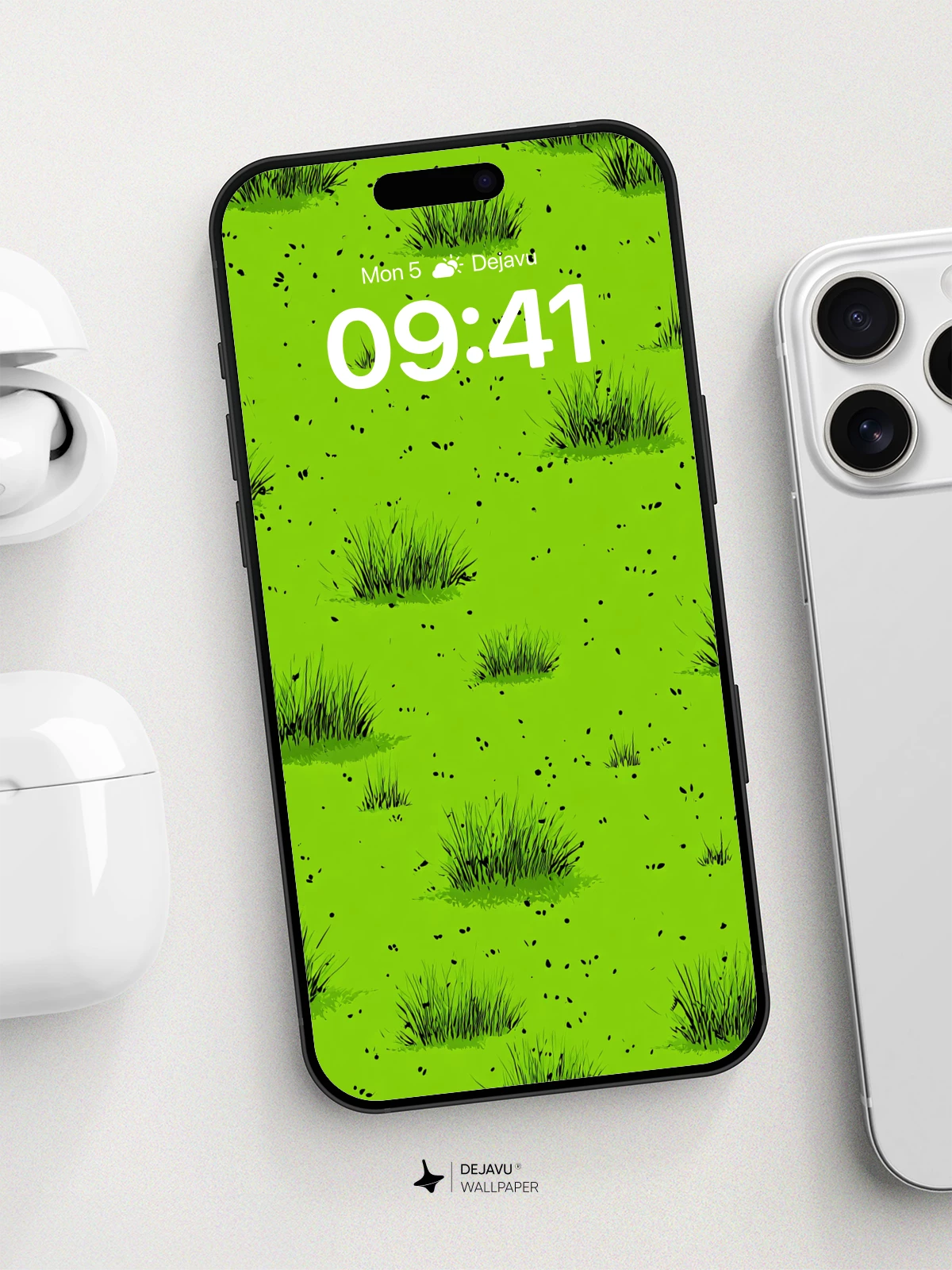 Lush Grass Field Wallpaper 8K for iPhone and Android