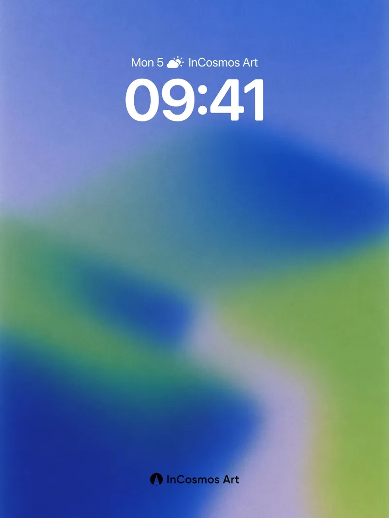 Serenity Gradient Wallpaper with Soft Light Veils