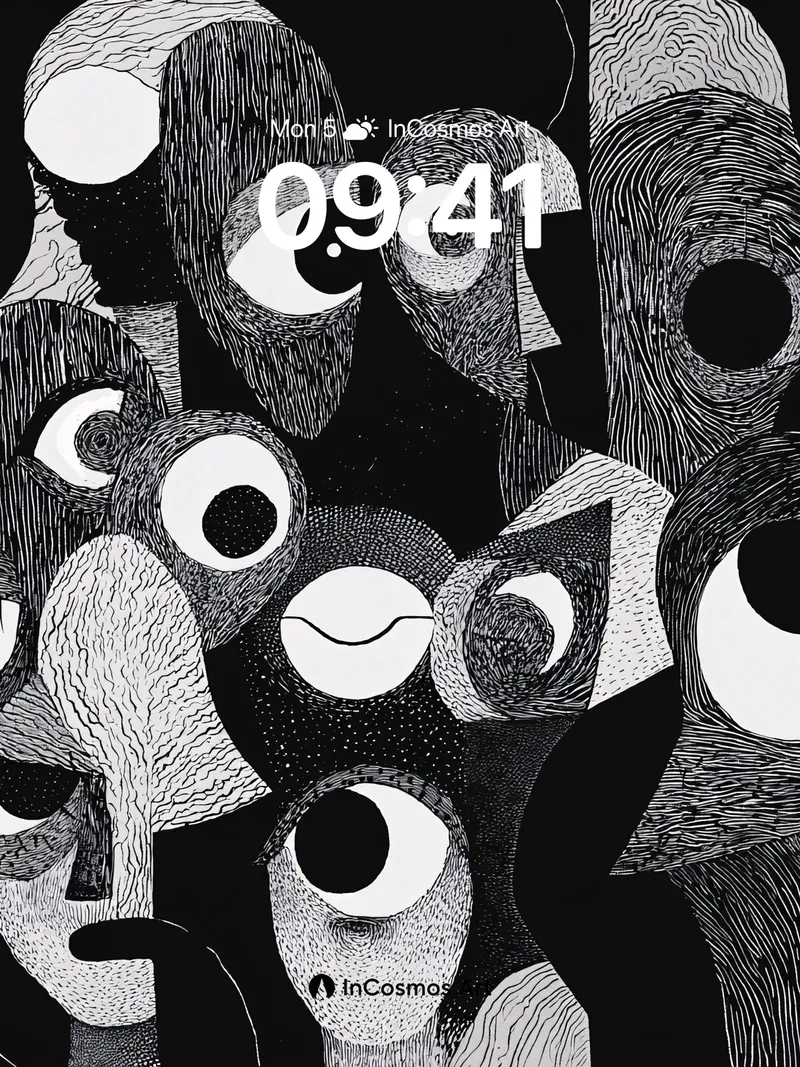 Surreal Gaze Wallpaper with Whispering Eyes