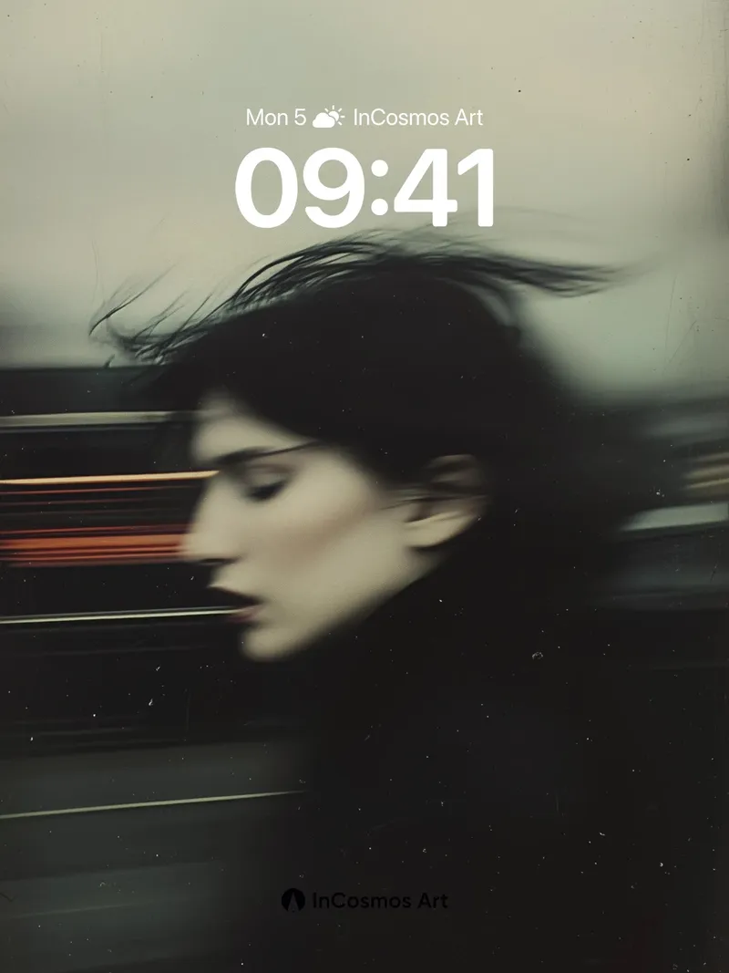 Whispering Motion Wallpaper with Wind-Scrawled Hair