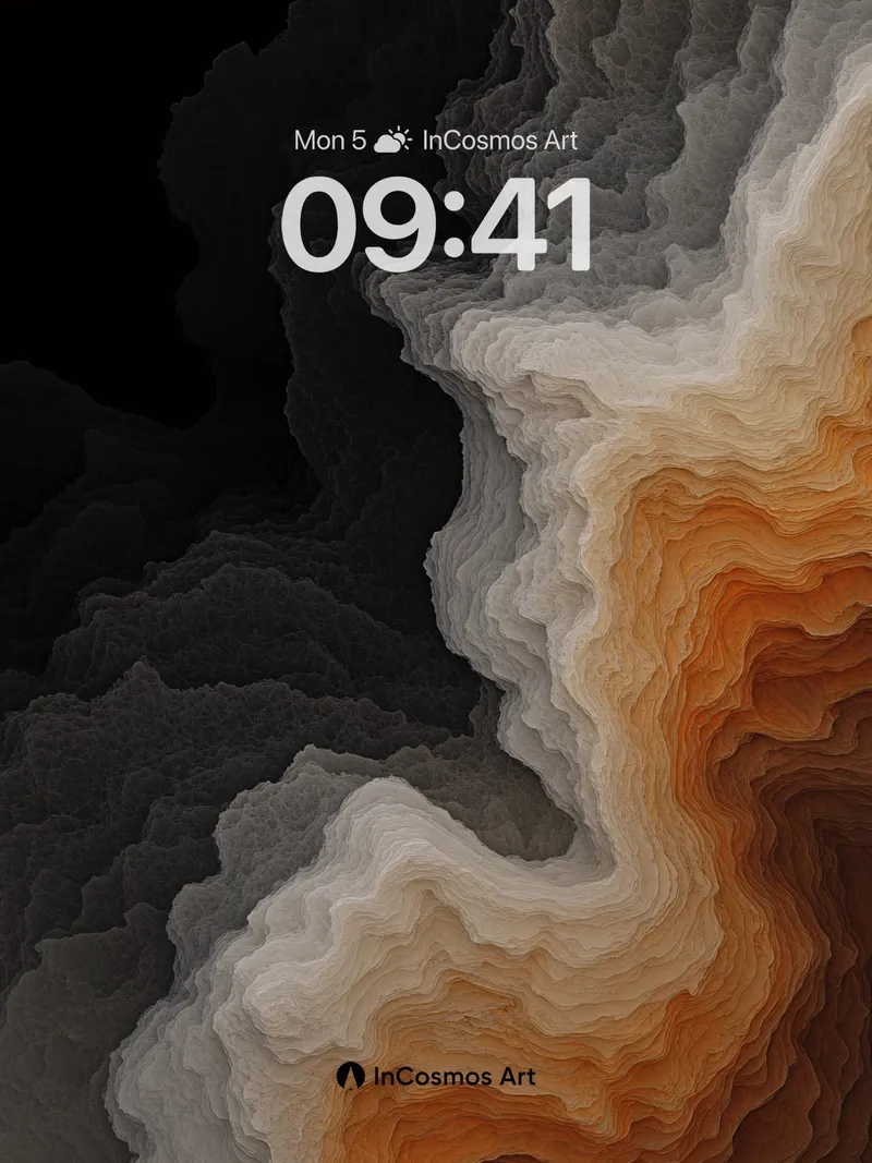 Obsidian Ember Wallpaper with Smoldering Depth