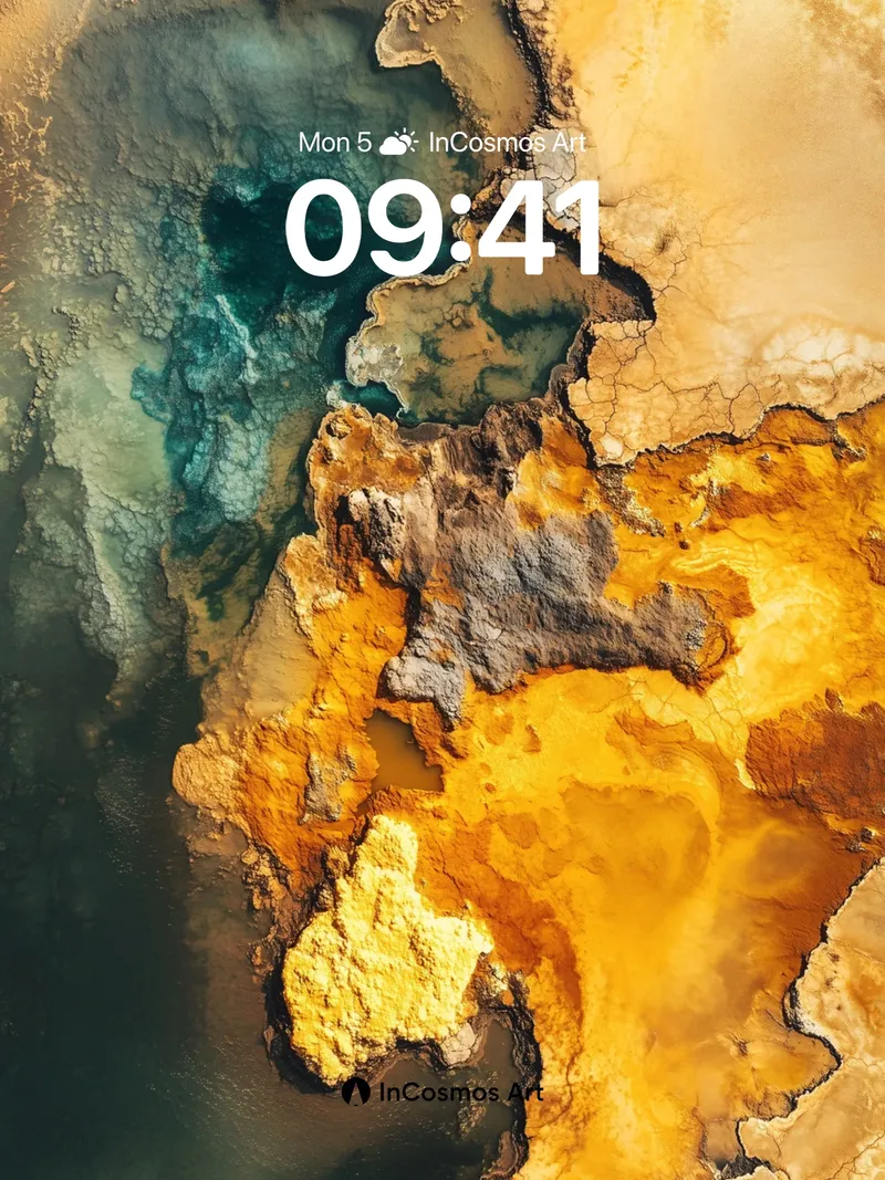 Earthy Mirage Wallpaper with Mineral Veins