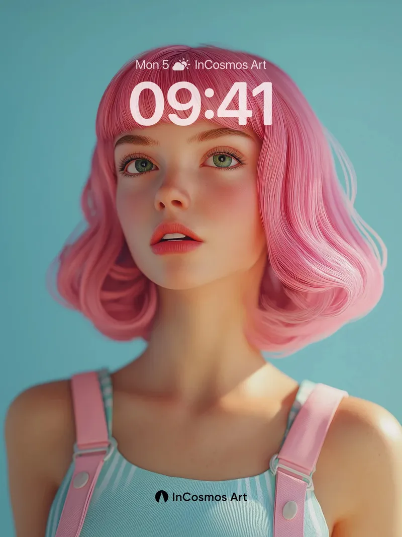 Pink Mirage Wallpaper with Soft Light Trails