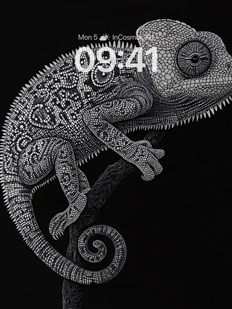 Silent Lattice Wallpaper with Chameleon Geometry