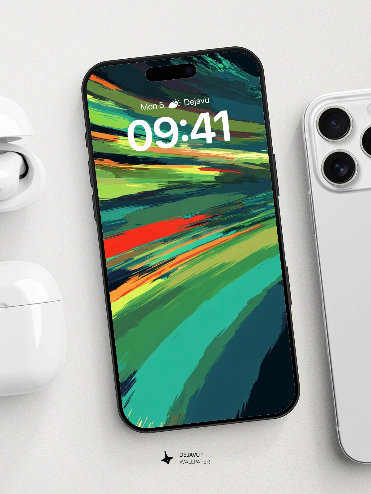 Vibrant Abstract Flow Wallpaper 8K for iPhone and Android