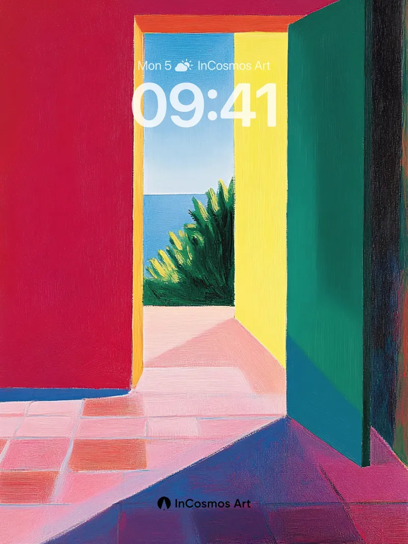 Surreal Threshold Wallpaper with Ocean Light