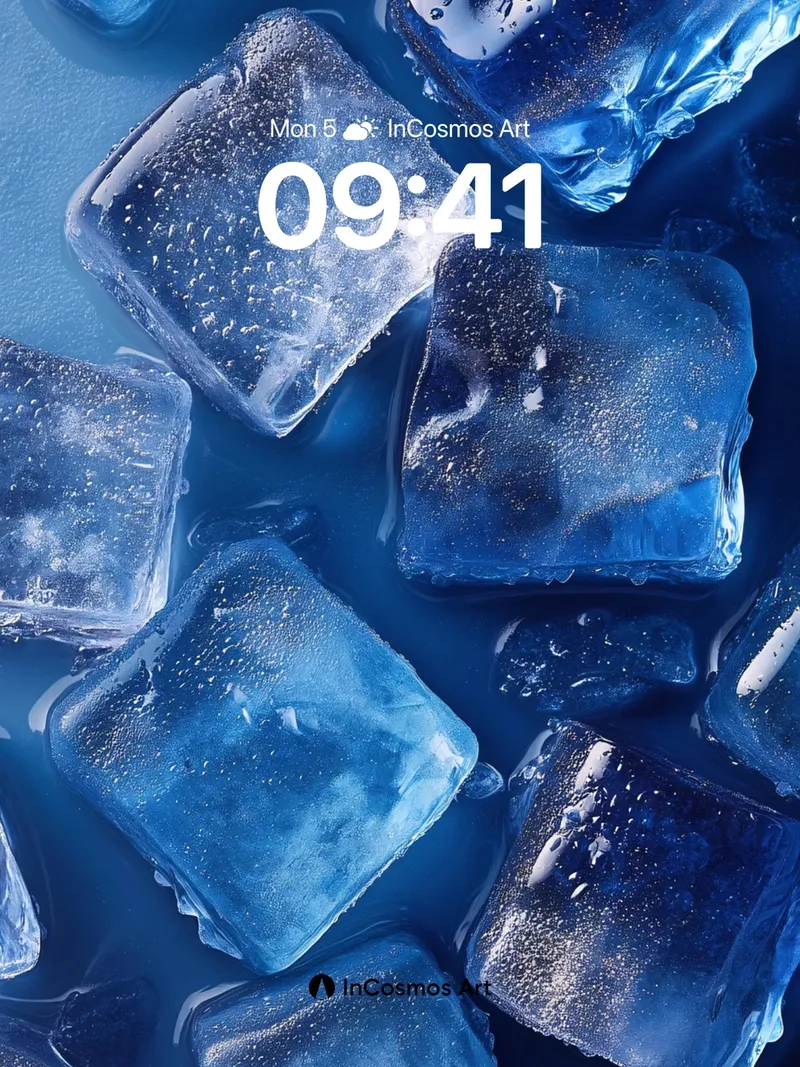 Crisp Frost Wallpaper with Liquid Light