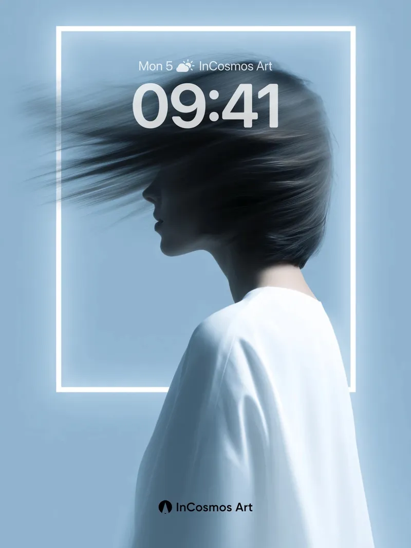 Silent Wind Wallpaper with Floating Frame