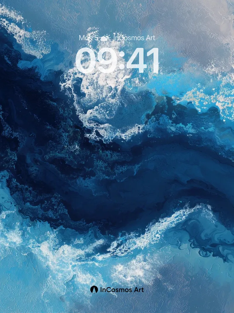 Deep Current Wallpaper with Swirling Clouds