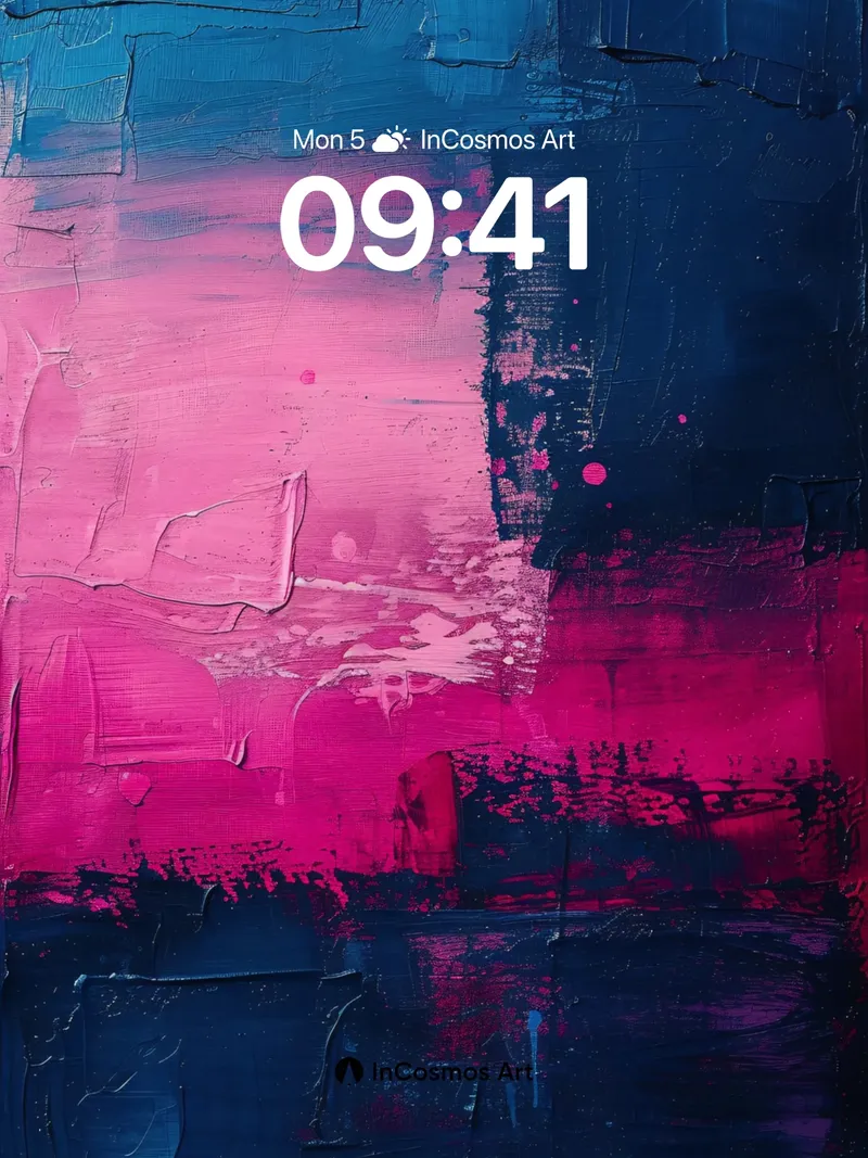 Neon Pulse Wallpaper with Textured Depth