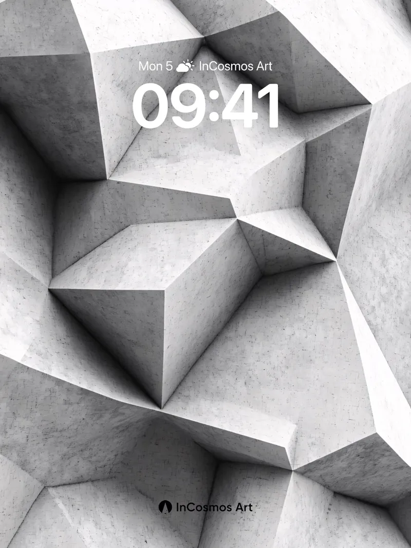 Stone Geometry Wallpaper with Hidden Depths