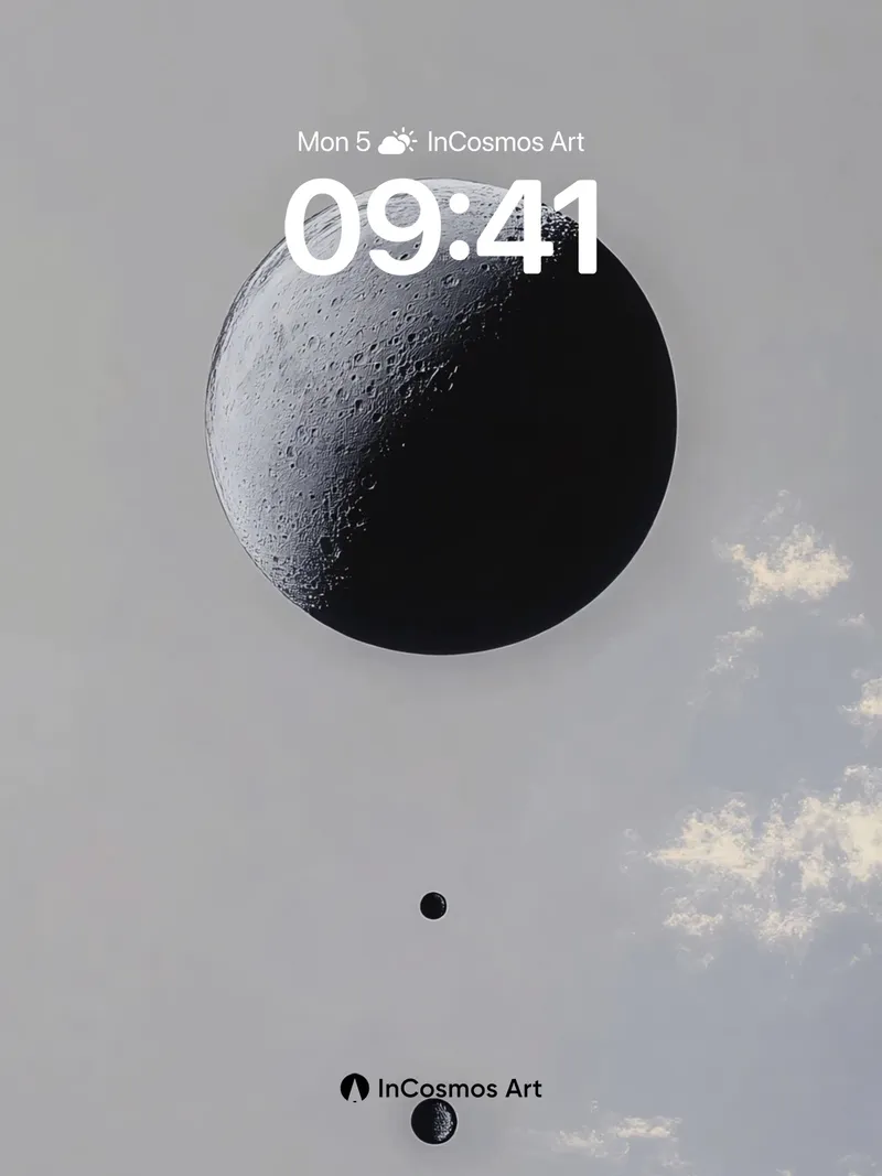 Void Echo Wallpaper with Celestial Alignment