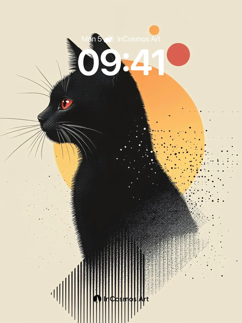 Silent Shadow Wallpaper with Cosmic Speckles