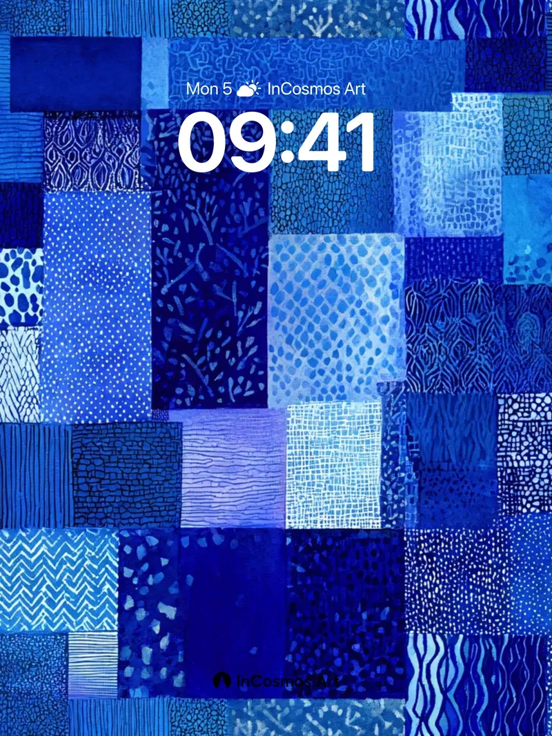 Indigo Tapestry Wallpaper with Whispering Patterns