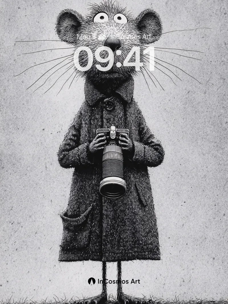 Whispering Lens Wallpaper with Furred Contemplation