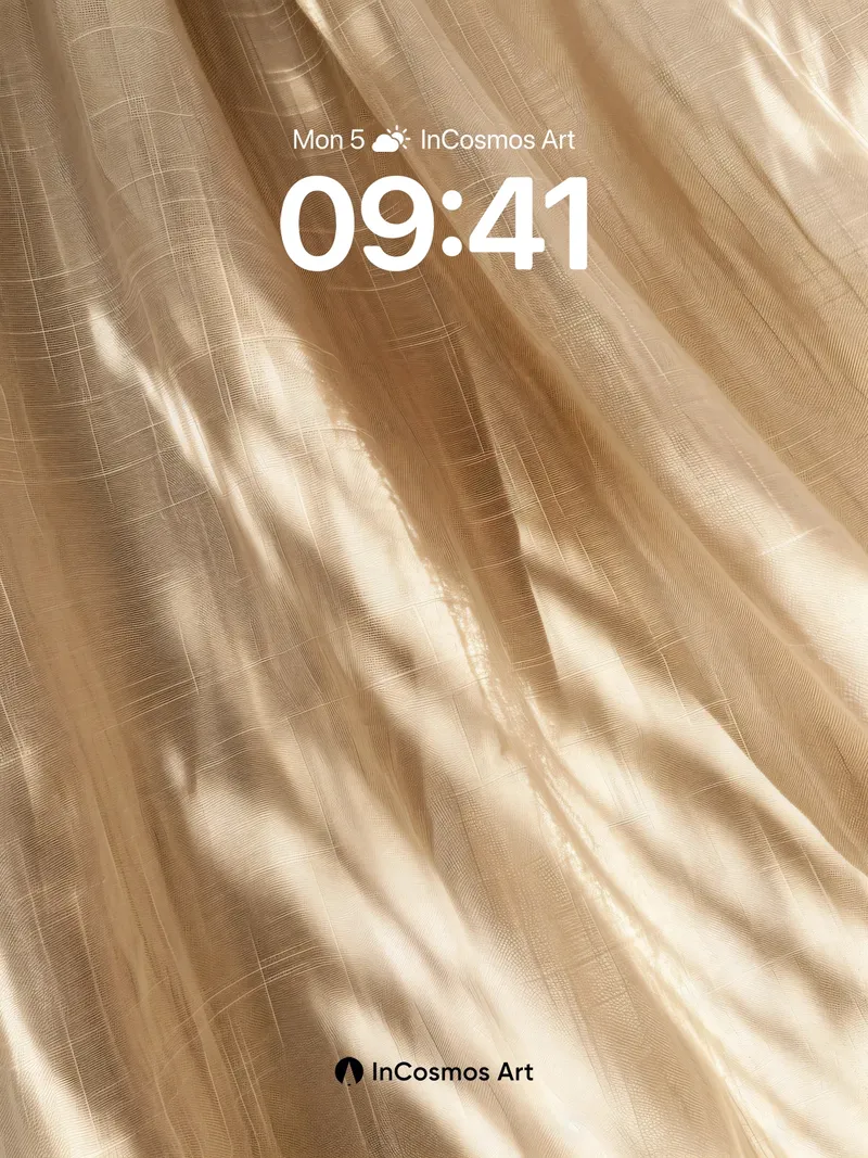 Golden Drift Wallpaper with Shadowed Weave