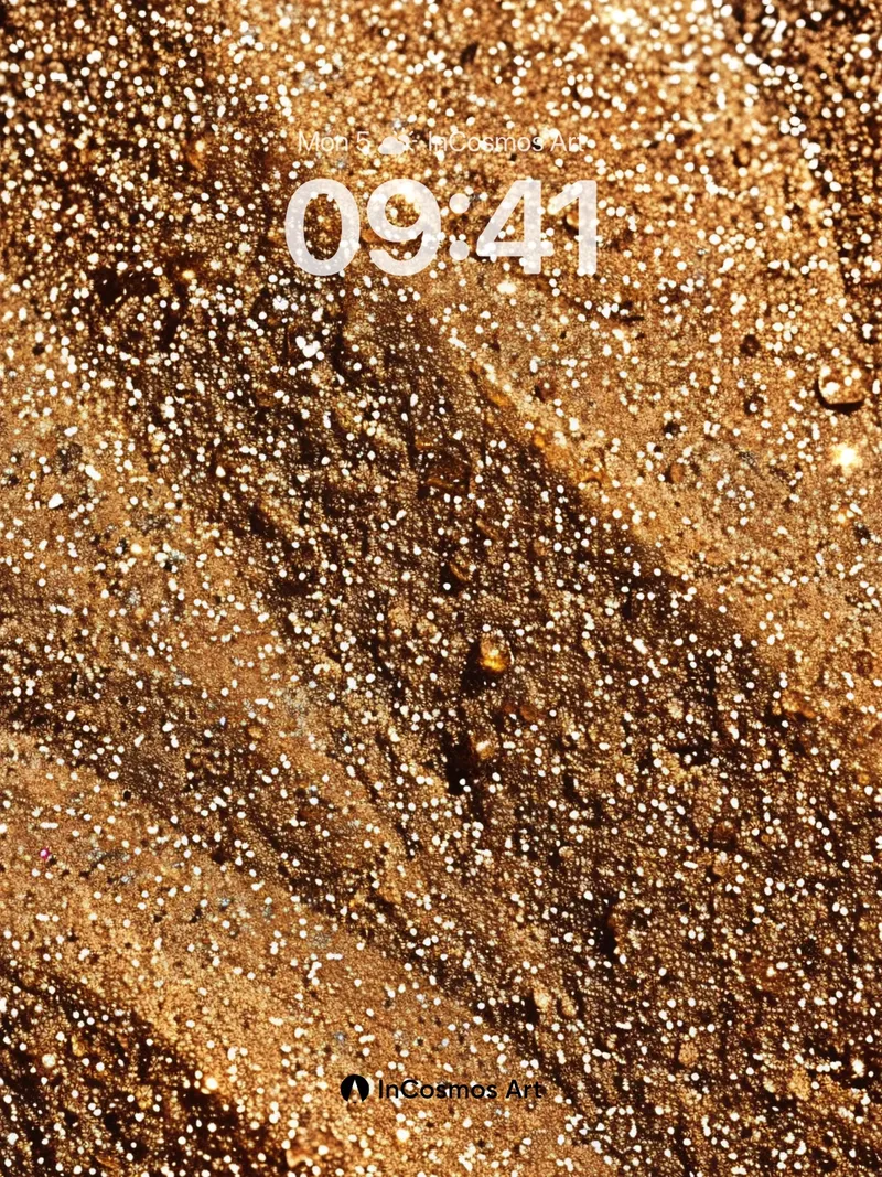 Golden Dust Wallpaper with Hidden Veins