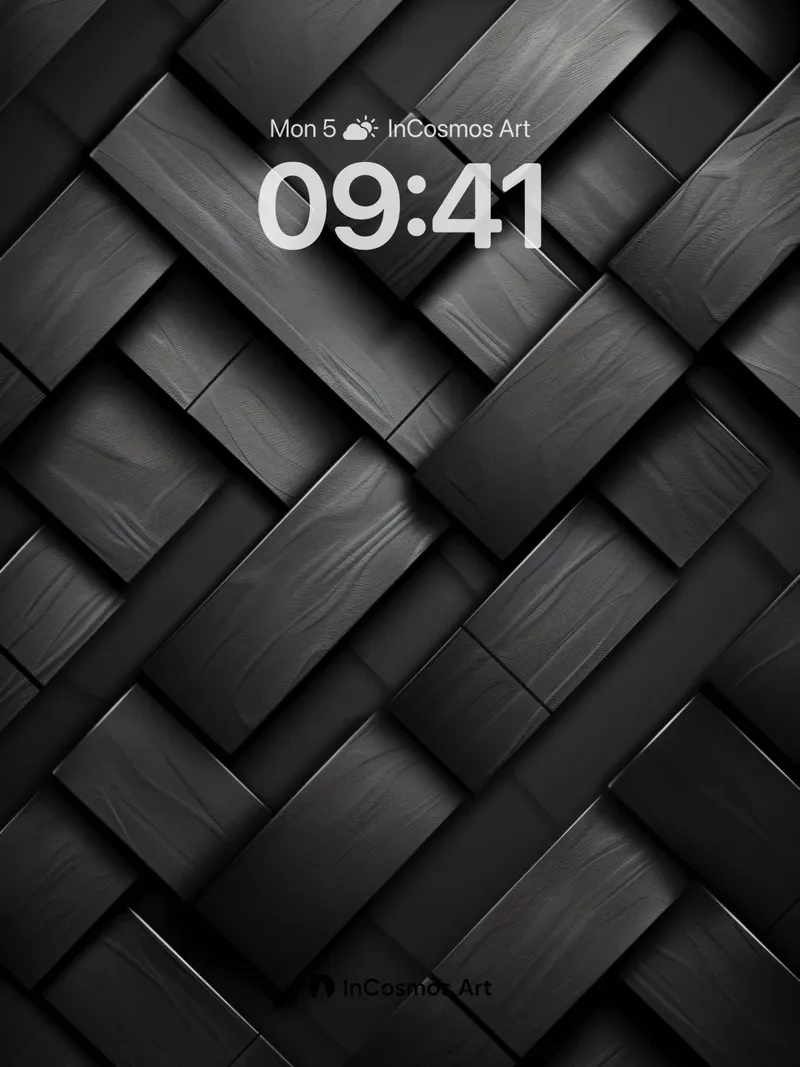 Shadow Weave Wallpaper with Depth of Night