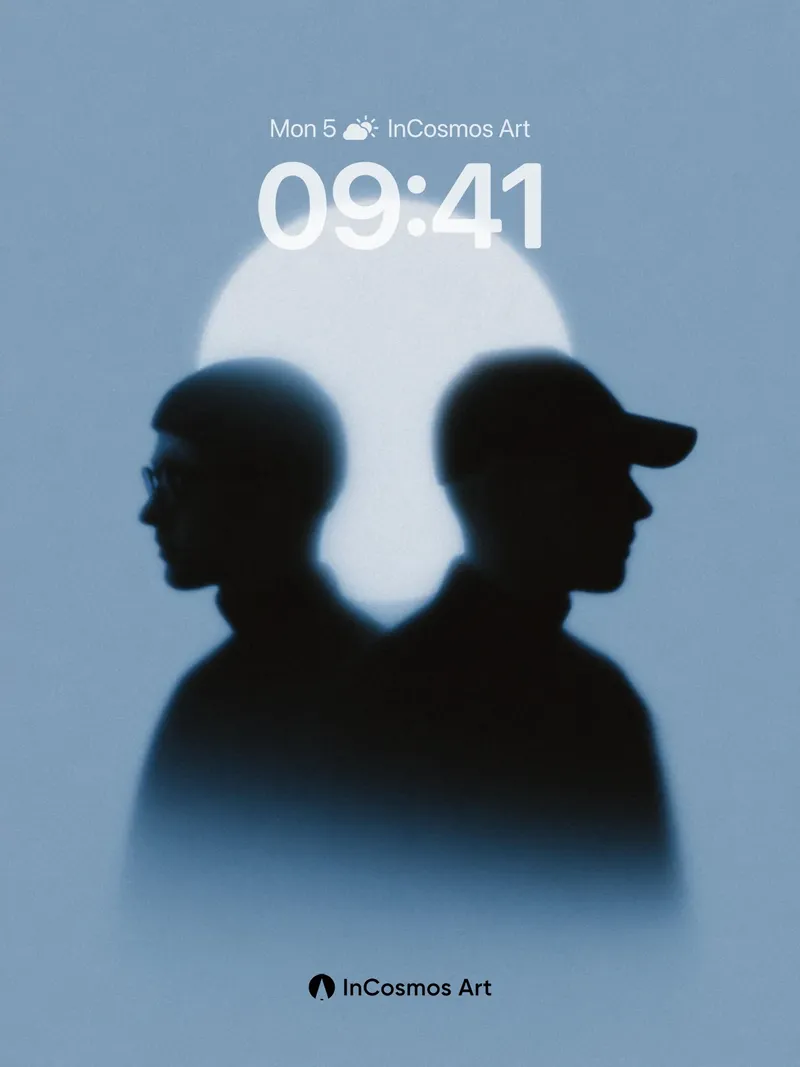 Silhouetted Echo Wallpaper with Lunar Backlight