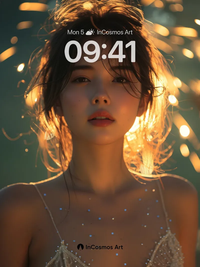 Golden Hush Wallpaper with Starlit Skin