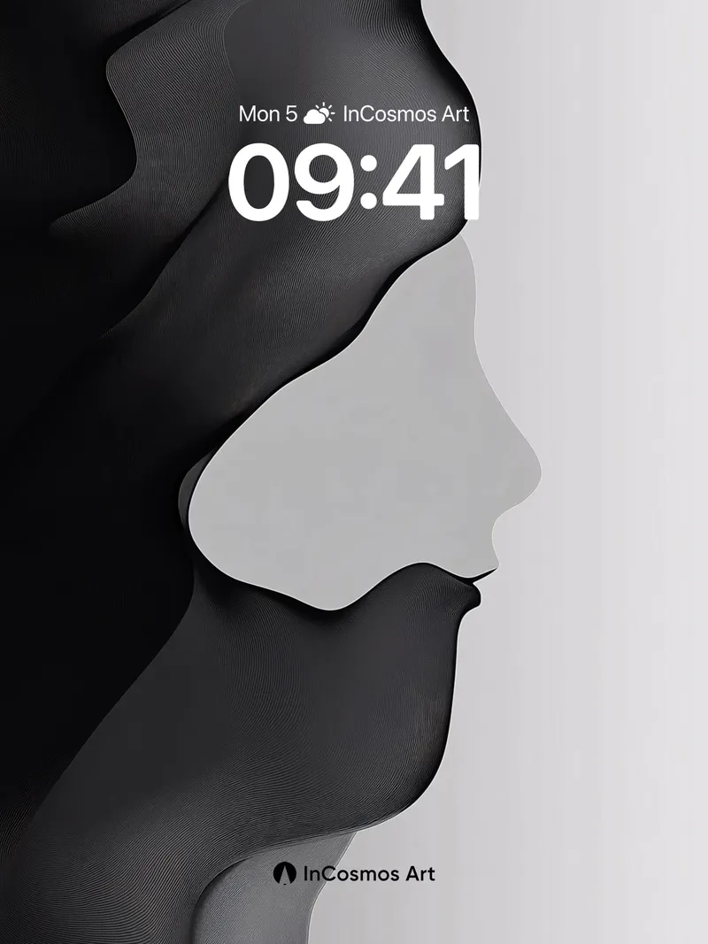Silhouette Veil Wallpaper with Whispering Textures