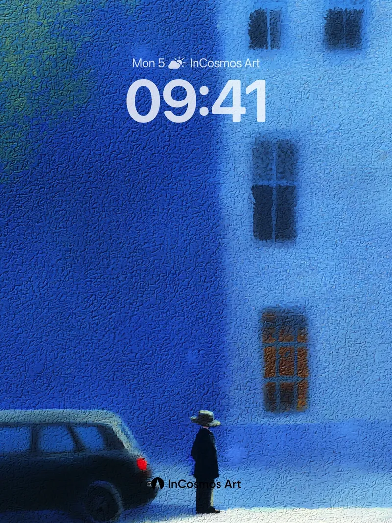 Nocturnal Solitude Wallpaper with Shadowed Silhouette