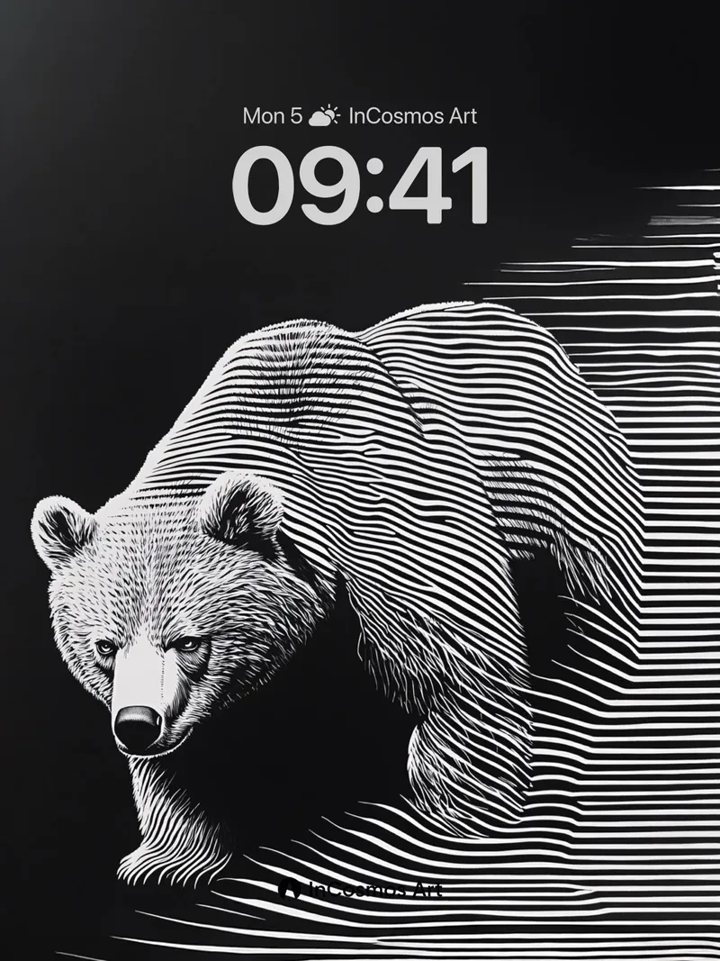 Silent Stride Wallpaper with Optic Lines