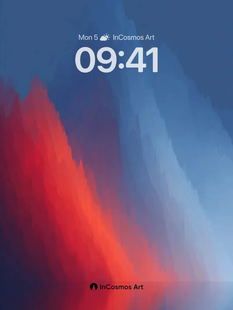 Crimson Veil Wallpaper with Ethereal Light