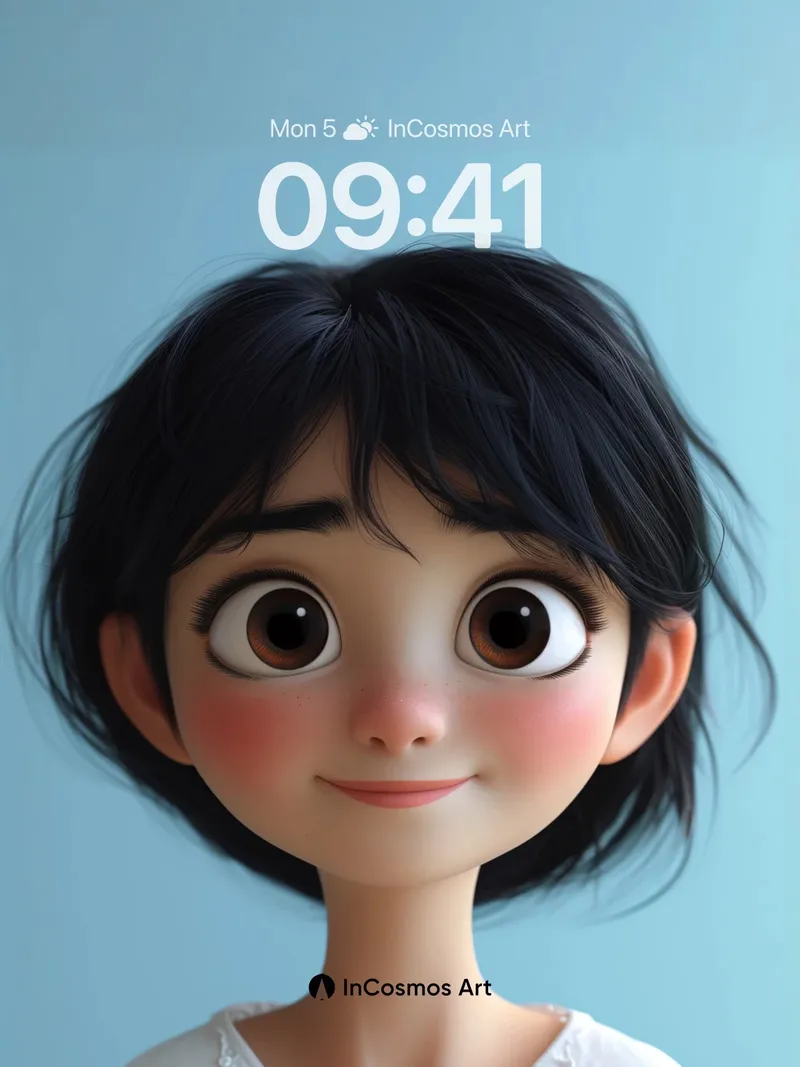 Gentle Gaze Wallpaper with Soft Light Touch