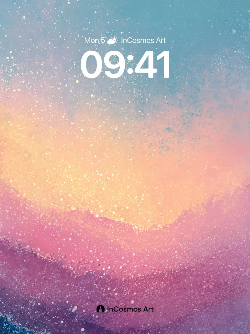 Luminous Horizon Wallpaper with Cosmic Dust