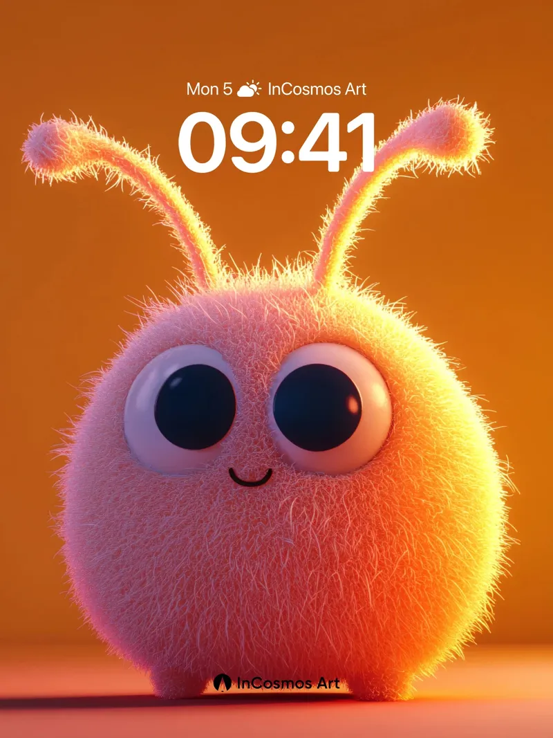Warmth Hug Wallpaper with Fuzzy Antennas