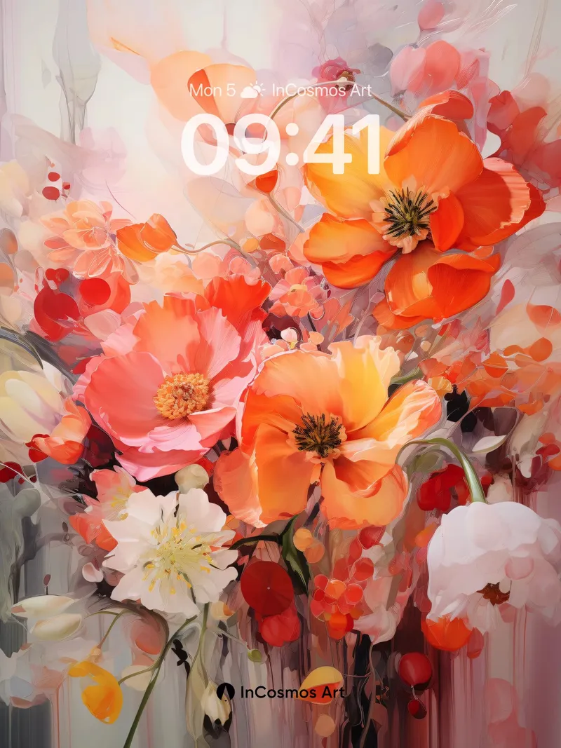 Luminous Bloom Wallpaper with Ethereal Petals