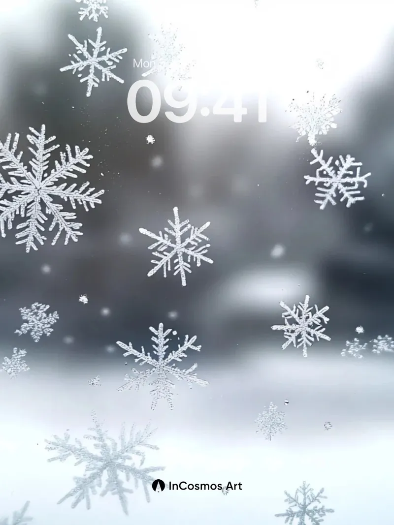 Silent Drift Wallpaper with Frost Patterns