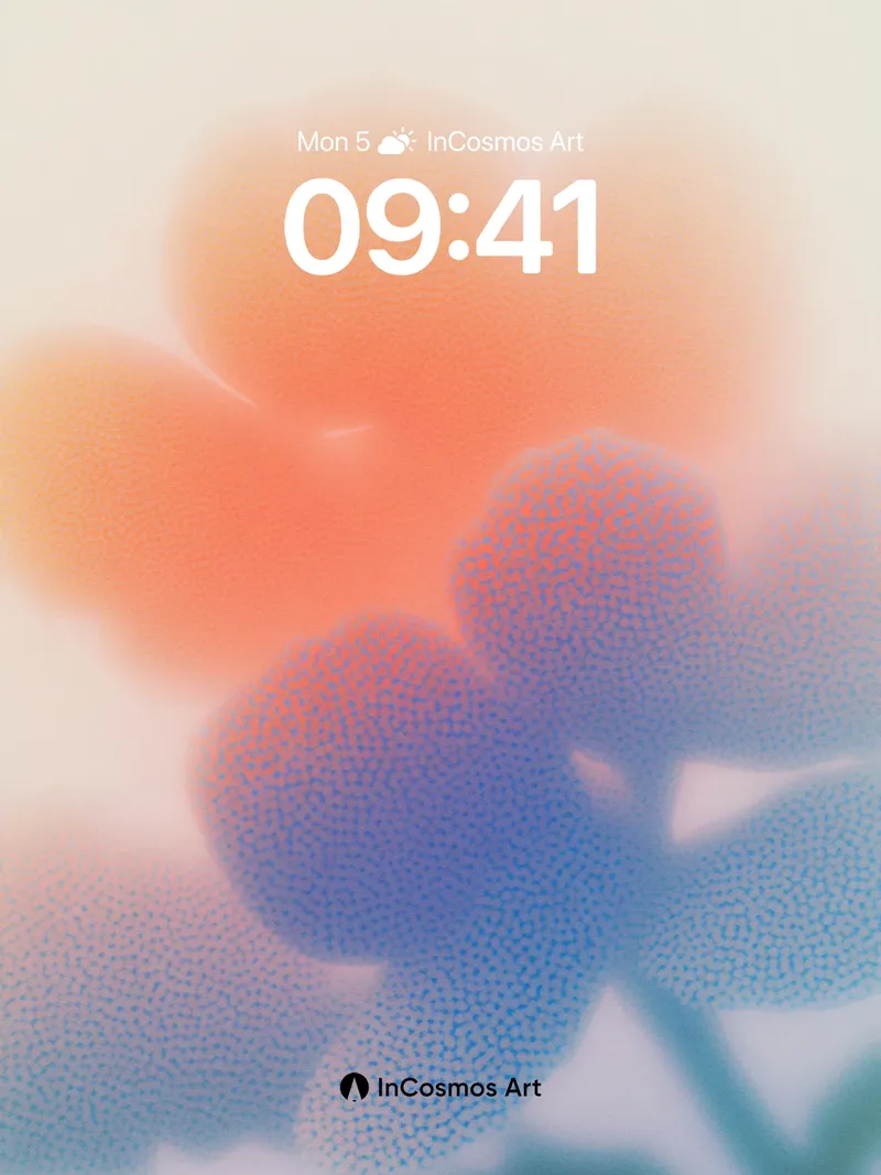 Hazy Bloom Wallpaper with Dotted Light