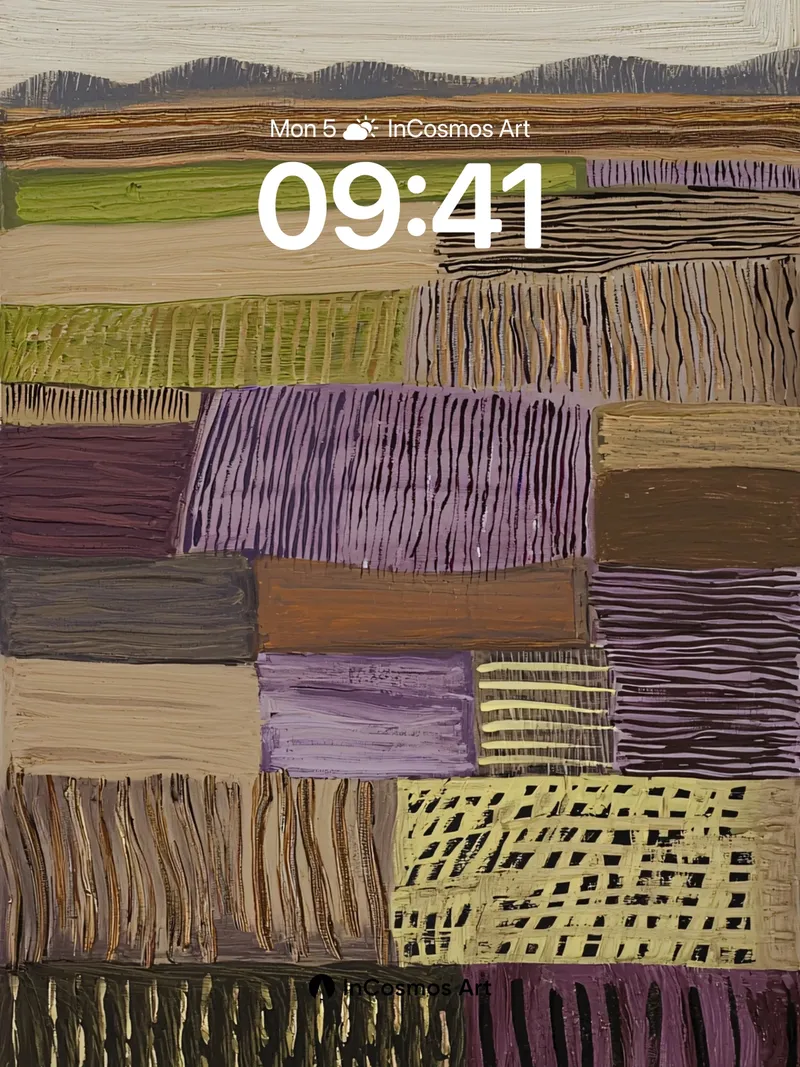 Earthweave Pattern Wallpaper with Textured Fields