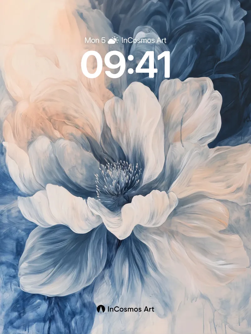 Ethereal Bloom Wallpaper in Soft Smoke Hues