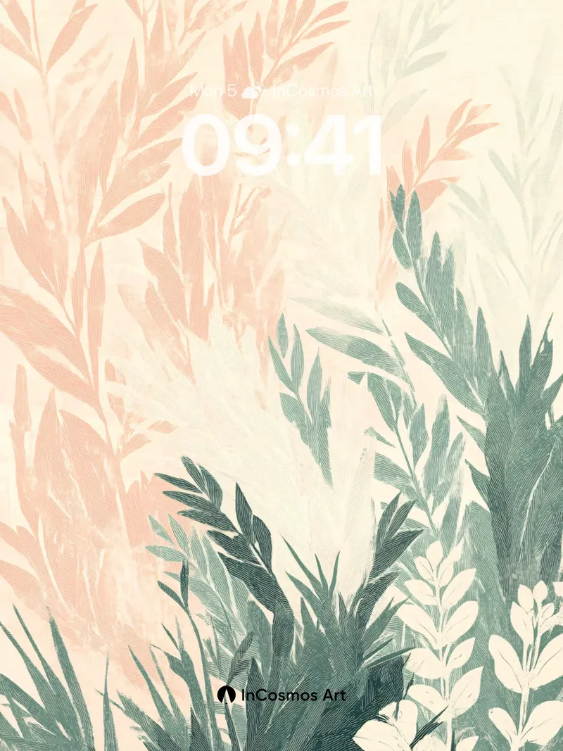Whispering Canopy Wallpaper with Ethereal Leaves