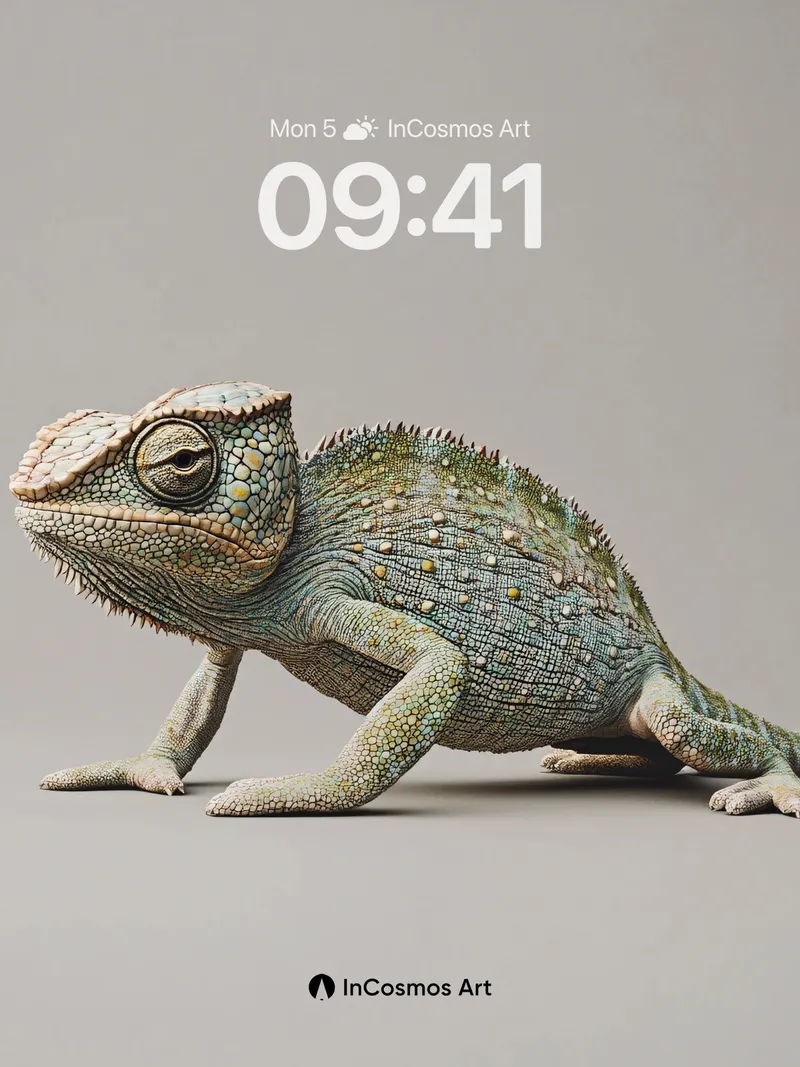 Serpentine Silence Wallpaper with Living Scales