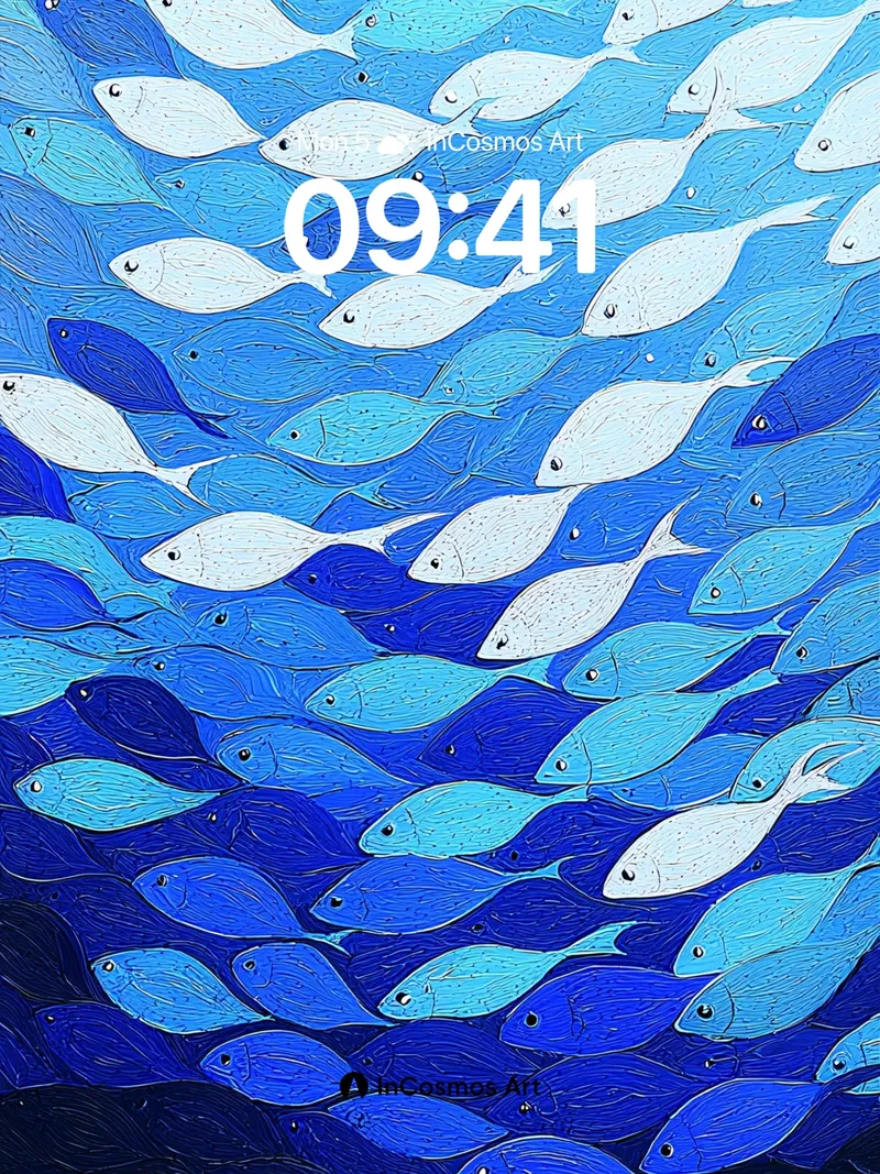 Oceanic Pulse Wallpaper with Shifting Depths