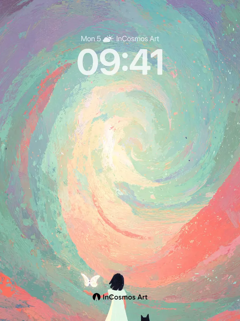 Whirlwind Wonder Wallpaper with Silent Companion