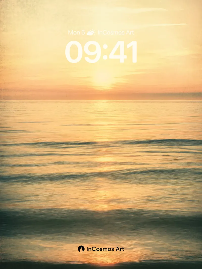 Golden Hush Wallpaper with Sunken Light