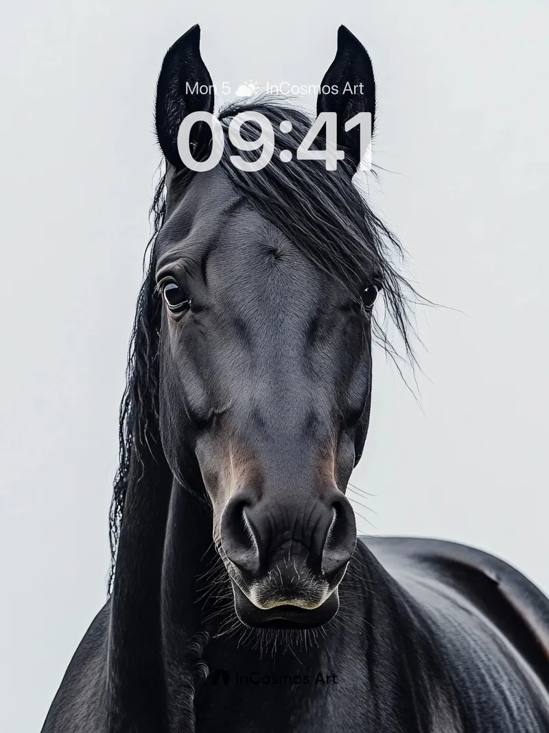 Silent Sovereign Wallpaper with Midnight Mane