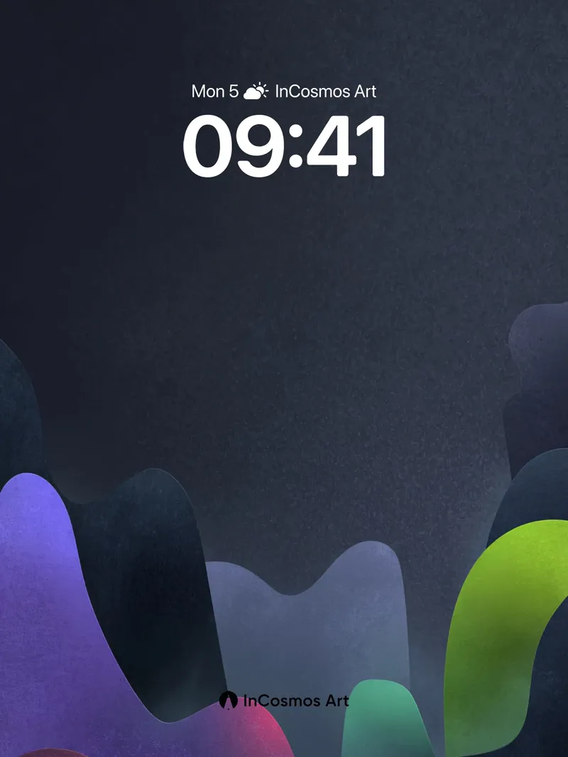 Velvet Abyss Wallpaper with Floating Chroma