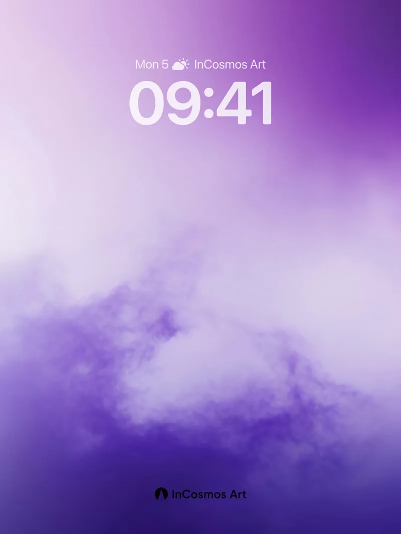 Lavender Haze Wallpaper with Ethereal Clouds