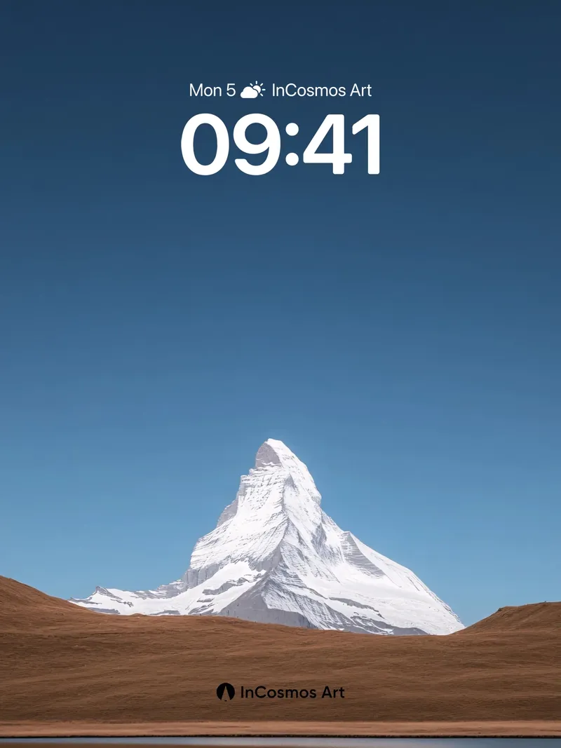 Serenity Peak Wallpaper with Mirror Lake